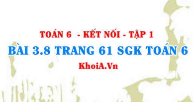 Bài 3.8 trang 61 SGK Toán 6 tập 1 Kết nối tri thức